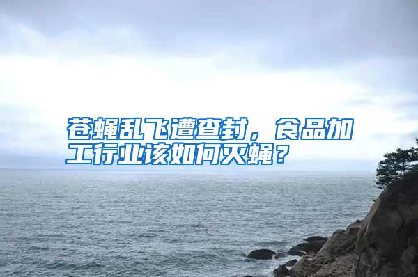 蒼蠅亂飛遭查封，食品加工行業該如何滅蠅？