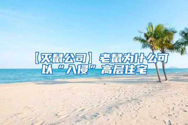 【滅鼠公司】老鼠為什么可以“入侵”高層住宅