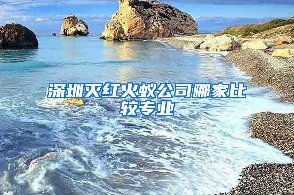 深圳滅紅火蟻公司哪家比較專業(yè)